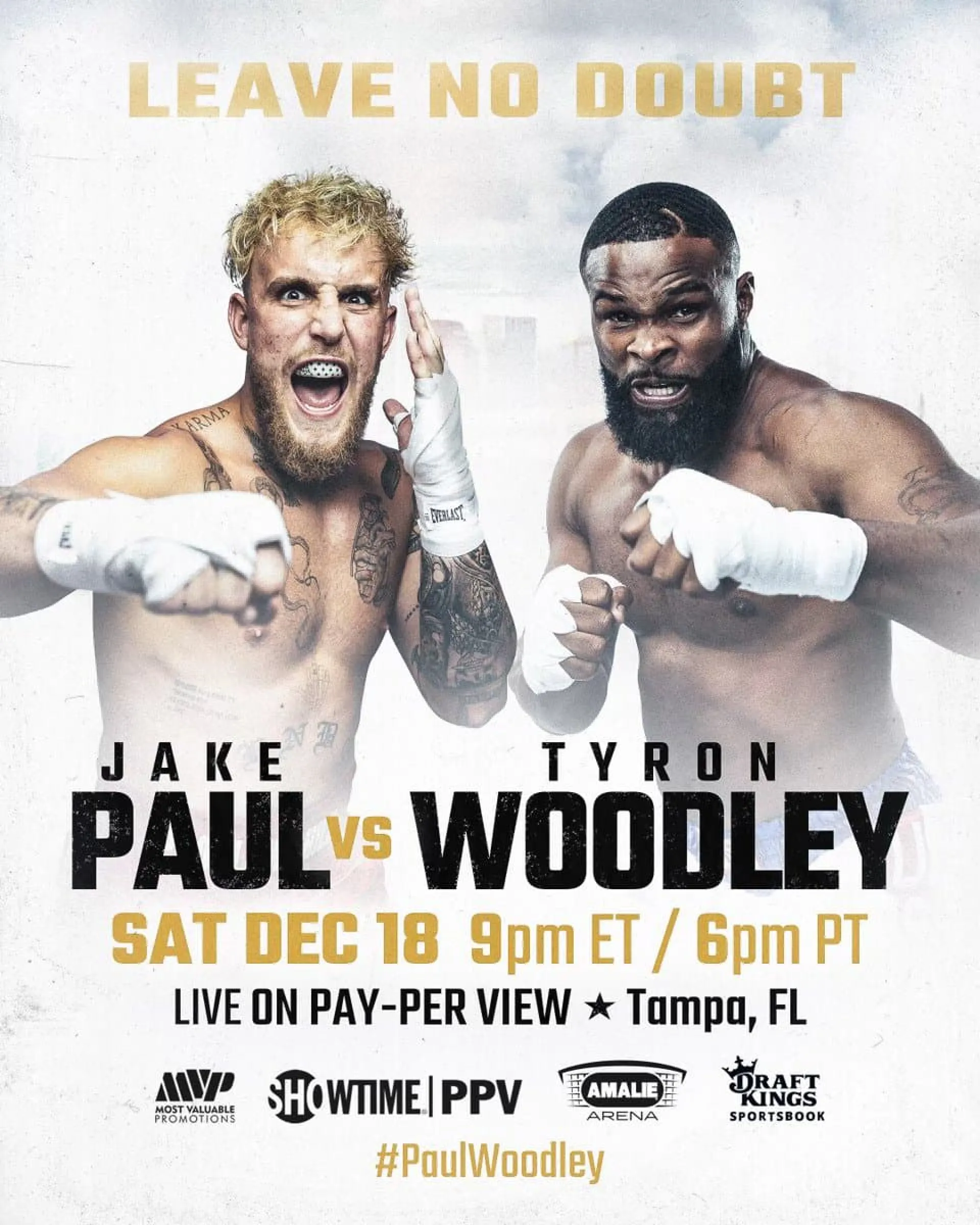 Jake Paul vs Tyron Woodley 2