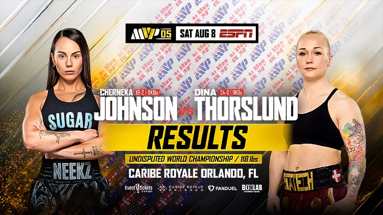 MVPW-05 Live Results: Johnson vs. Thorslund, Round by Round